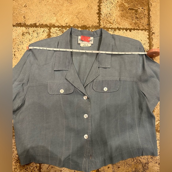 Women’s Vintage Paquette Too! Short sleeve button crop size 16 - Picture 7 of 12